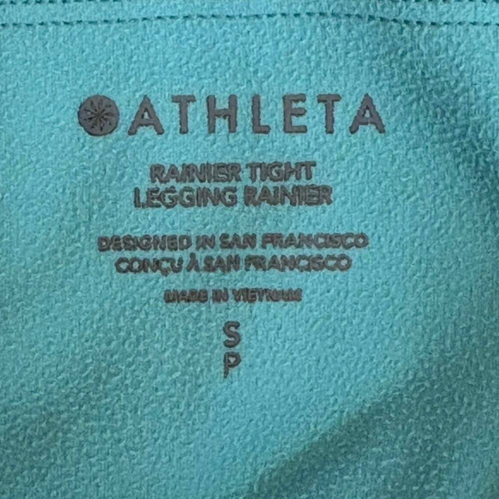 Athleta Rainier Tight Light Aqua Blue Leggings Small - Picture 3 of 4